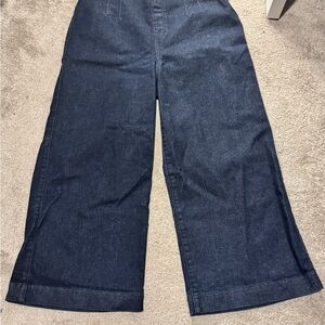 SPANX Dark Blue Cropped Jeans